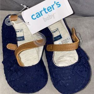 Carter's Baby Navy and Tan Shoes